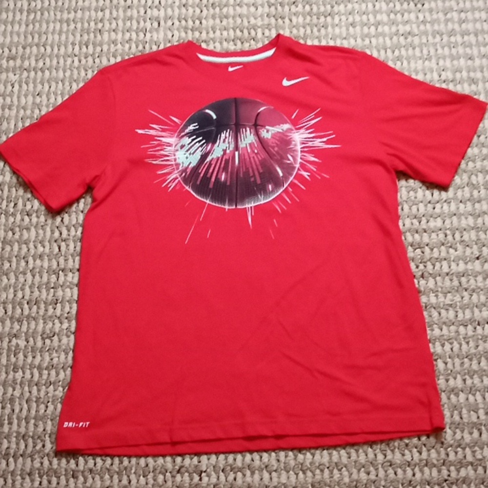 Nike Basketball Shirt Dri Fit Large Tee Shirt Top